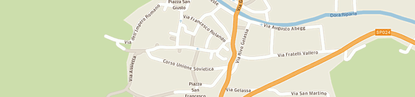 Mappa della impresa chiese parr corpus domini a TORINO