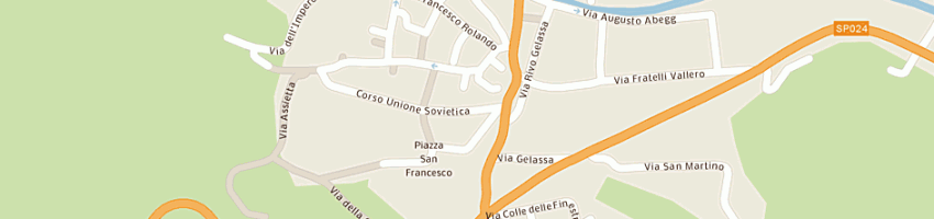 Mappa della impresa atletica susa a SUSA