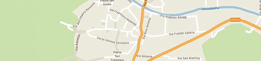 Mappa della impresa opera- nazionale- assistenza- orfani- sanitari- italiani a TORINO