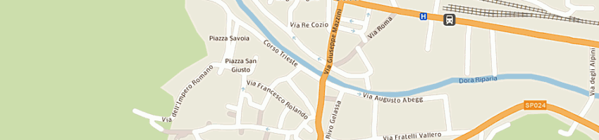 Mappa della impresa cinema teatro cenisio a SUSA