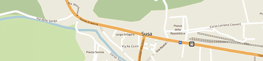 Mappa della impresa ristorante claretto a SUSA