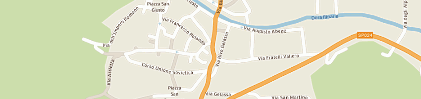 Mappa della impresa mura dorotea a SUSA
