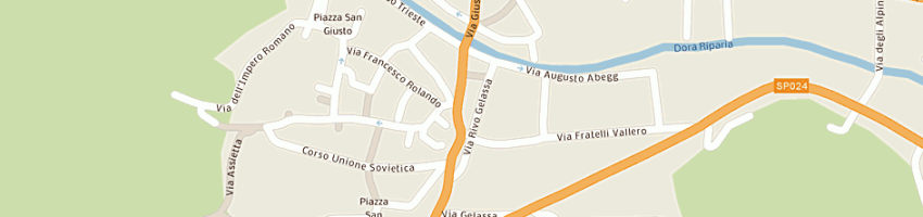 Mappa della impresa caffo marina a SUSA