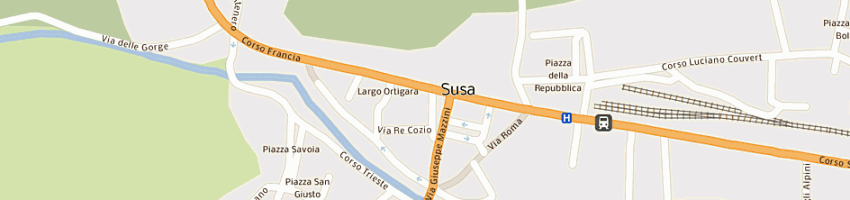 Mappa della impresa savio riccardo a SUSA
