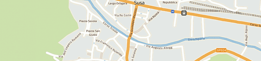 Mappa della impresa studio medico associato dei dott bruera e genovese a SUSA