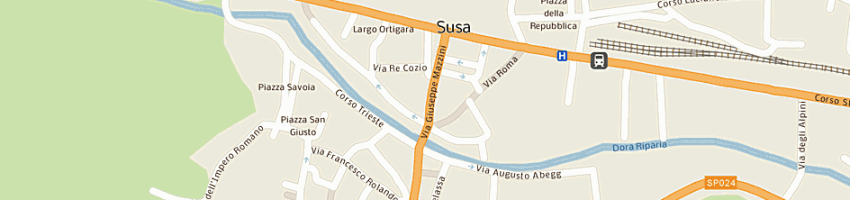 Mappa della impresa la spaccanapoli snc di iuliano giovanni e c a TORINO