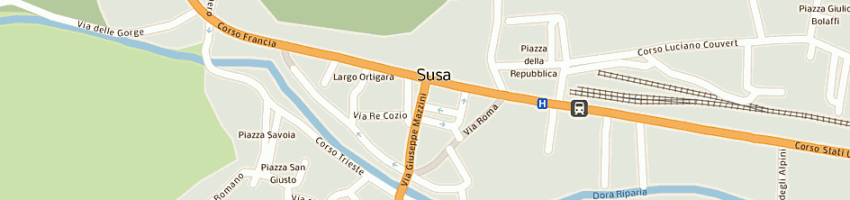 Mappa della impresa pizzeria la stua a TORINO