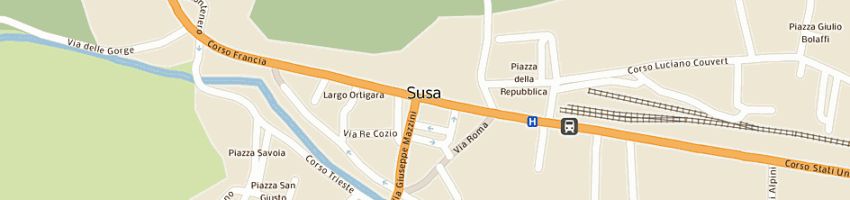 Mappa della impresa san paolo imi spa a SUSA