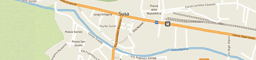 Mappa della impresa la civetta snc di vottero gloria e durbiano silvana a SUSA