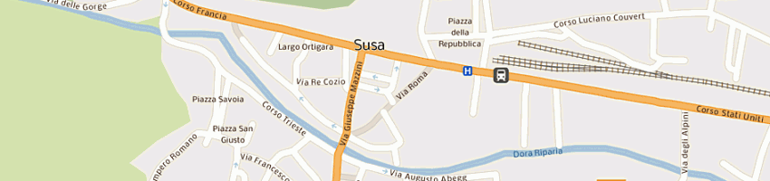 Mappa della impresa banca popolare di novara a SUSA