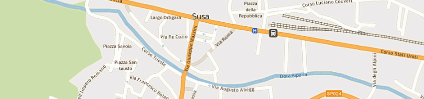 Mappa della impresa ferrua claudio a TRINITA 