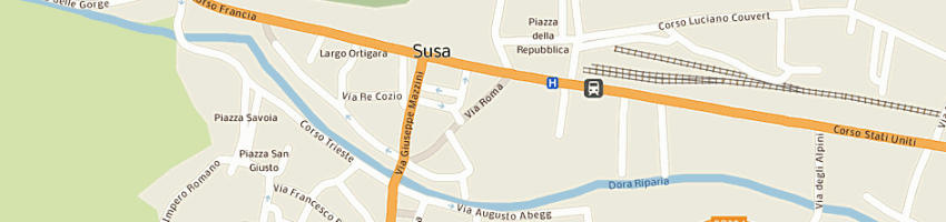 Mappa della impresa options di forno giuseppe a SUSA
