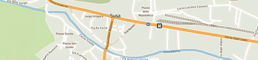 Mappa della impresa noridac sas a SUSA