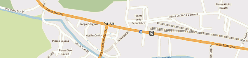 Mappa della impresa reggiani mario germano a SUSA