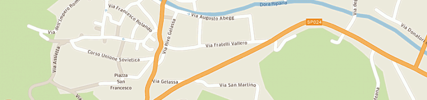 Mappa della impresa regazzoni giorgio a SUSA