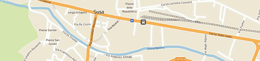 Mappa della impresa azienda usl n 5 a SUSA