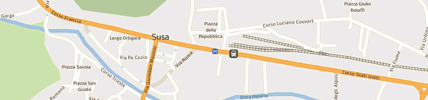 Mappa della impresa gnisci sirena a SUSA