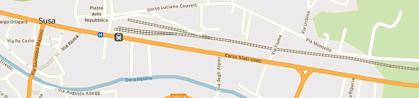 Mappa della impresa terziano mauro a SUSA