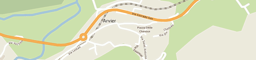 Mappa della impresa comune di arvier a ARVIER
