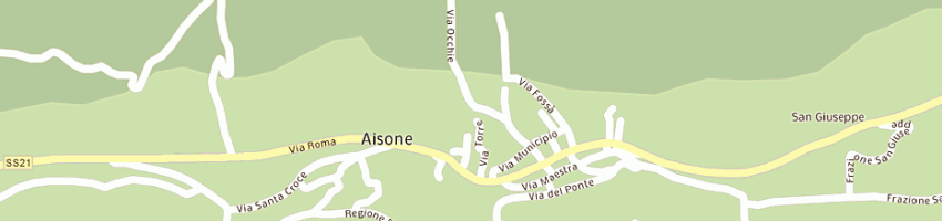 Mappa della impresa camping il castagneto di dutto eliana e c sas a AISONE