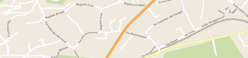 Mappa della impresa serafini sergio a AOSTA