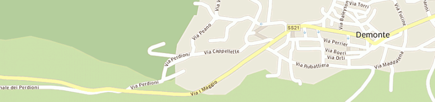 Mappa della impresa fortina pietro a DEMONTE