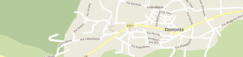Mappa della impresa cressi antonella a DEMONTE