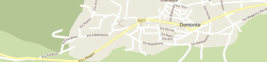 Mappa della impresa bar miramonti di arnaudo viviana a DEMONTE