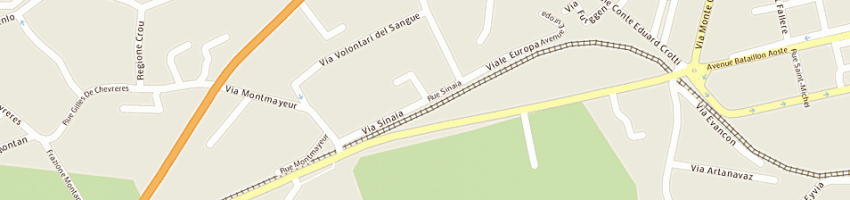 Mappa della impresa team sas di fersini francesco a AOSTA