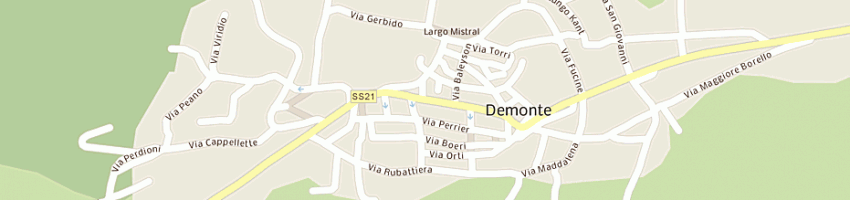 Mappa della impresa bar elio snc a DEMONTE