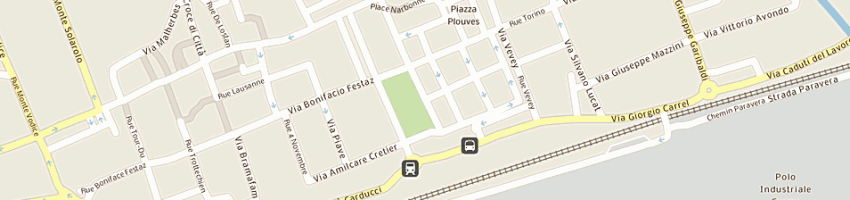 Mappa della impresa regione autonoma valle d'aosta a AOSTA