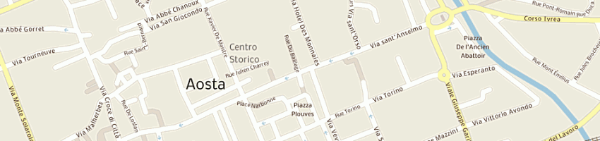 Mappa della impresa pelletteria zanetta srl a AOSTA