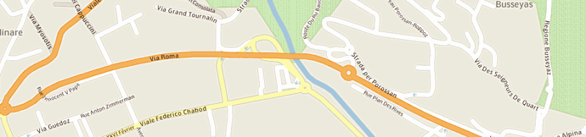 Mappa della impresa debernardi gianni a AOSTA