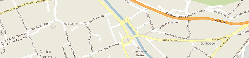 Mappa della impresa farmacia nicola a AOSTA