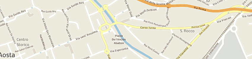 Mappa della impresa lavasecco rosset di rosset daniela e c snc a AOSTA