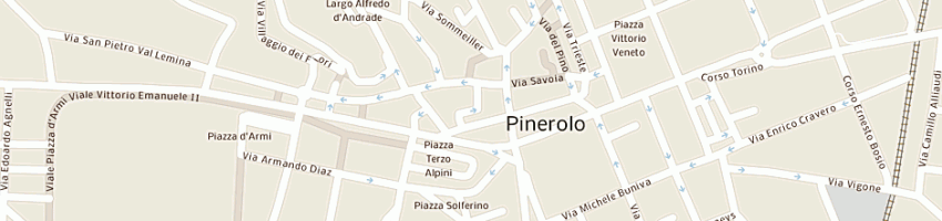 Mappa della impresa gio gio snc di giordanino tiziana e c a PINEROLO