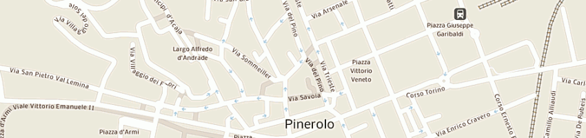 Mappa della impresa ruggeri comba maria jose' a PINEROLO