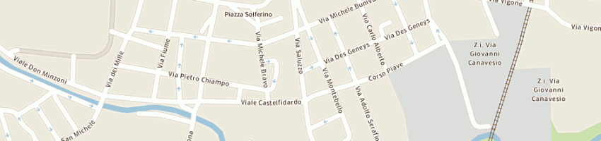 Mappa della impresa melli giorgio sas a PINEROLO