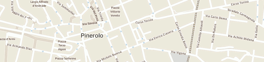 Mappa della impresa tecnografia morero di morero e e c (sas) a PINEROLO