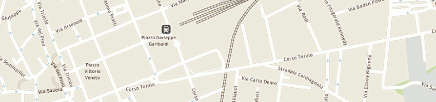 Mappa della impresa godino moto a PINEROLO