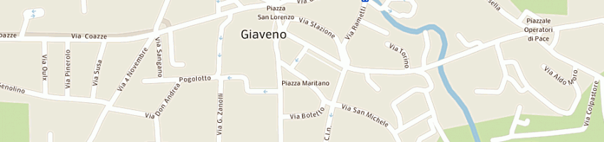 Mappa della impresa camminando di gissi novella a GIAVENO