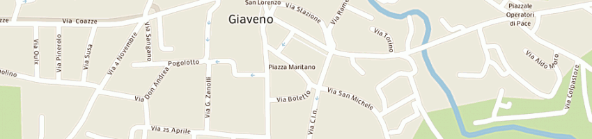 Mappa della impresa tracce snc di sperduti stefano e c a GIAVENO