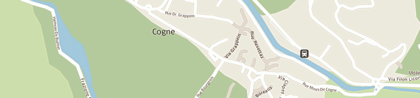 Mappa della impresa bar licone a COGNE