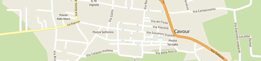 Mappa della impresa priotti sport di manavella emanuela a CAVOUR