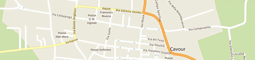 Mappa della impresa crv di picotto claudio e c snc a CAVOUR