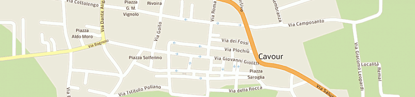 Mappa della impresa poste italiane a CAVOUR