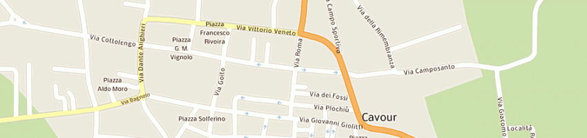 Mappa della impresa la nicchia snc di porta giulia e c a CAVOUR
