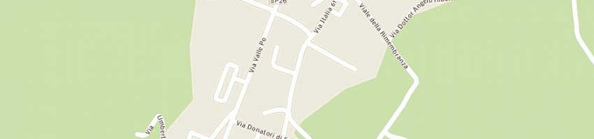 Mappa della impresa bar bocciodromo di palmero luisella a REVELLO