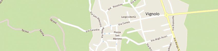 Mappa della impresa birreria munta e cala a VIGNOLO