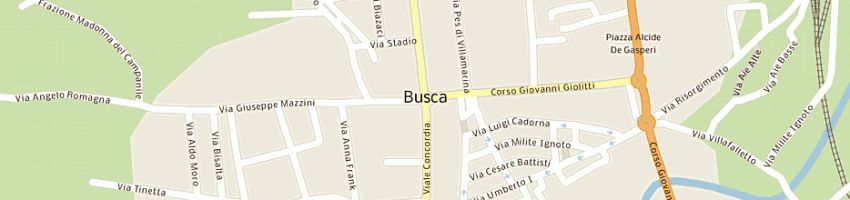 Mappa della impresa centro vendita assistenza fotocopiatrici di chiapelli e gullino snc a BUSCA